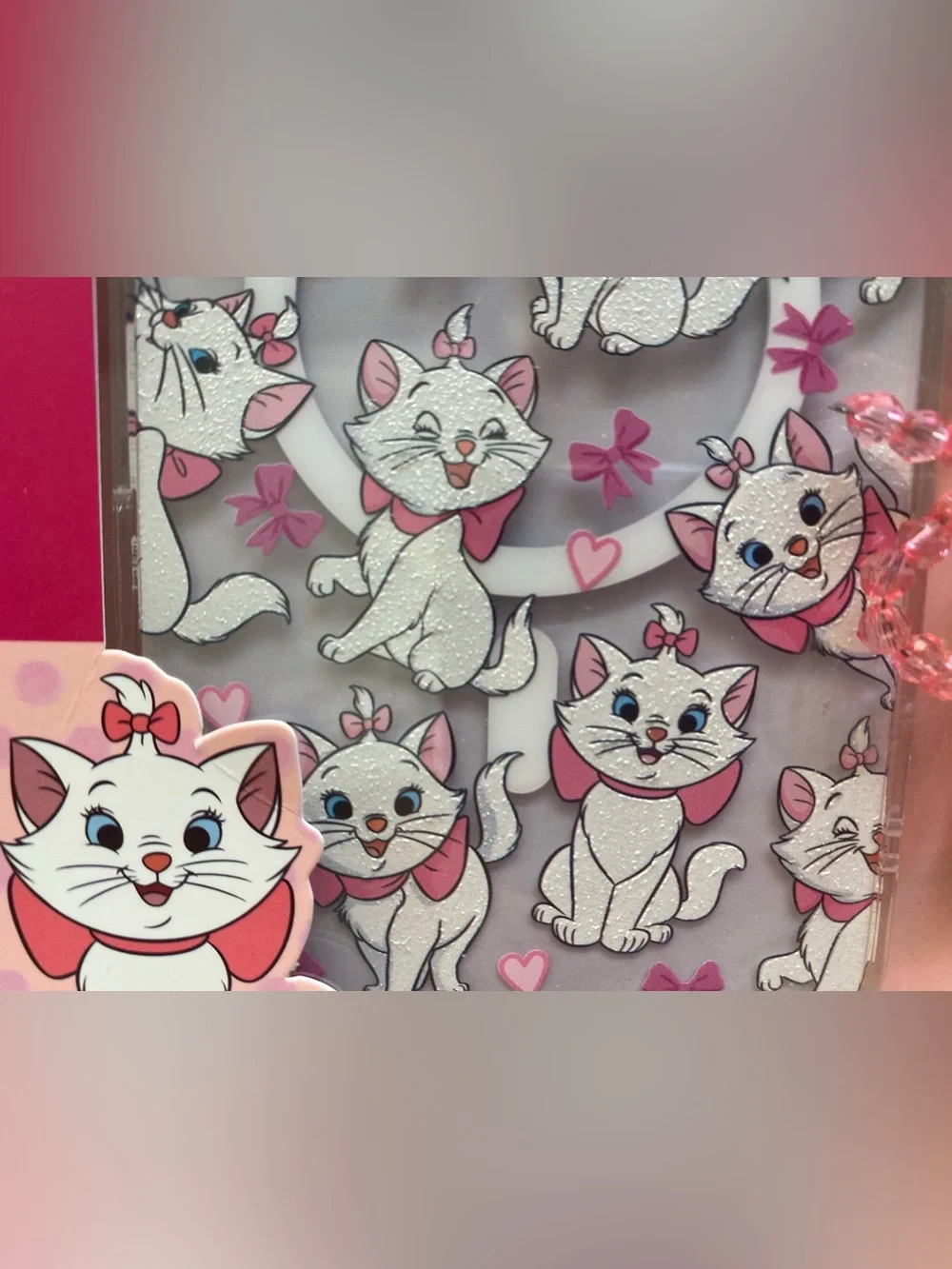 DISNEY ❤️The Aristocats Marie iPhone 16 Pro Max Case & Charm NIB